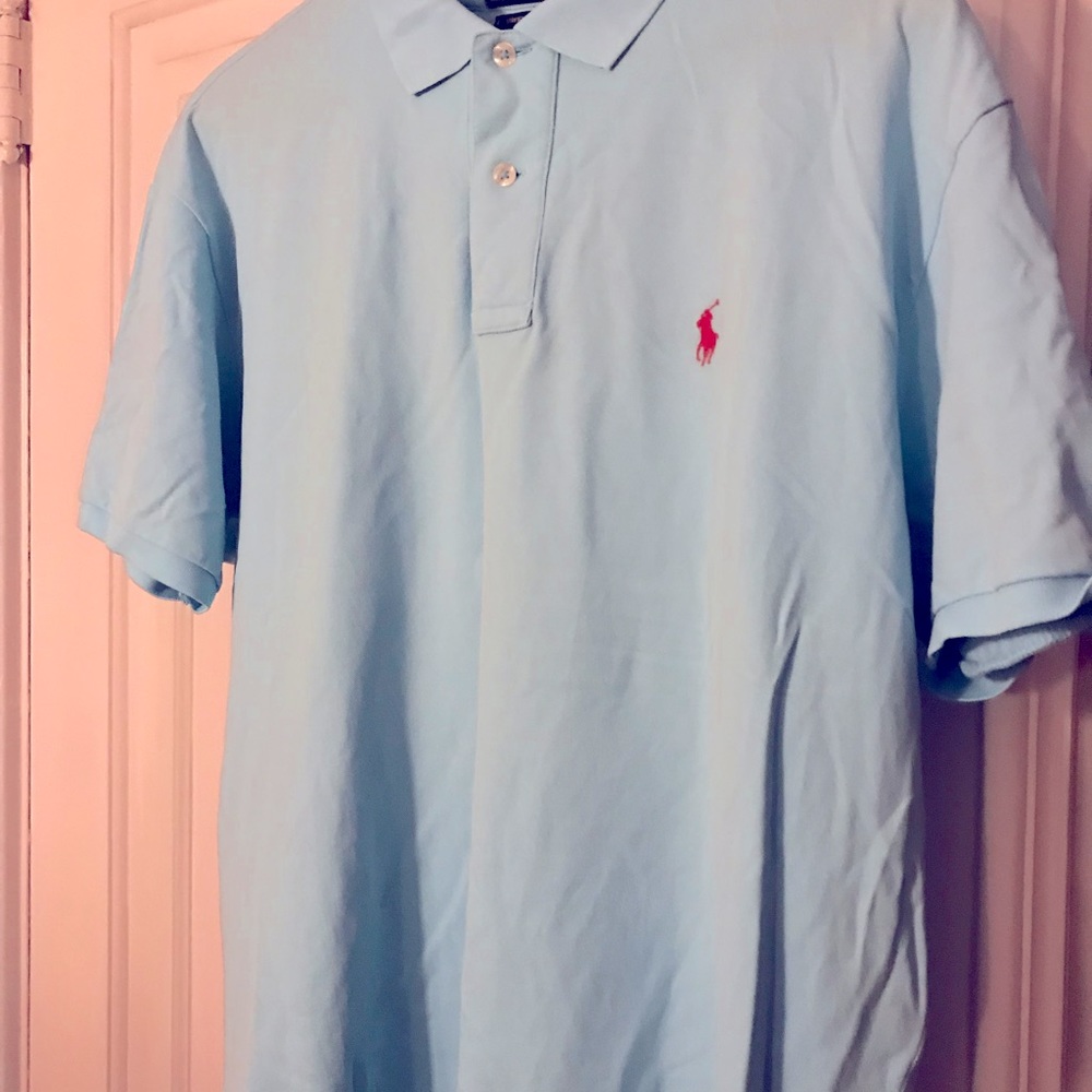 Short sleeved Polo shirt.